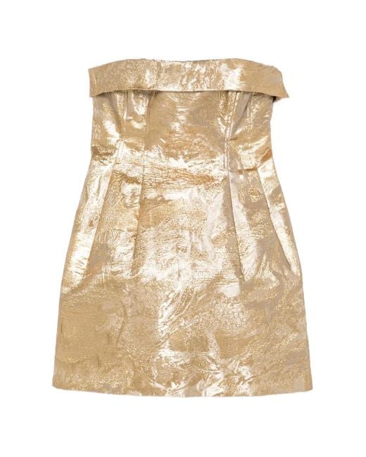 Jonathan Simkhai Natural Strapless Mini Dress