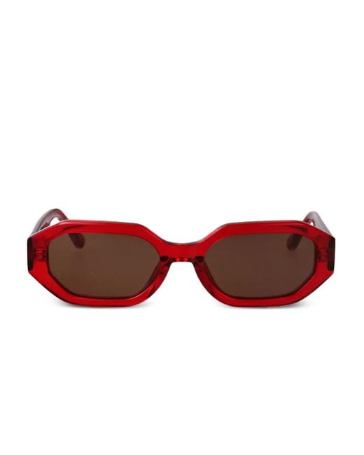 The Attico Red X Linda Farrow Irene Sunglasses