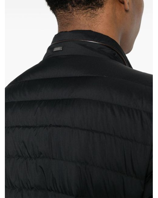 Herno Black Mock-neck Padded Jacket for men