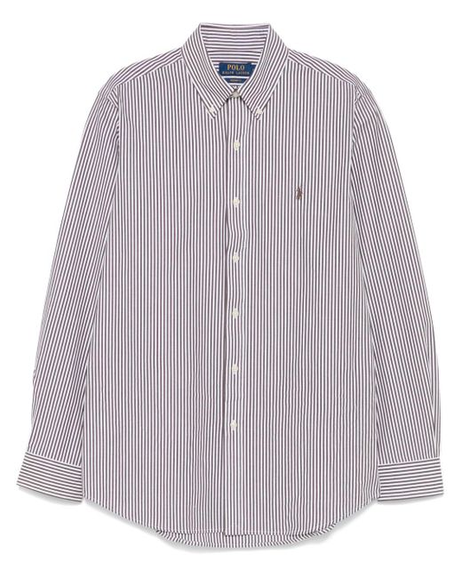 Polo Ralph Lauren Purple Striped Shirt for men