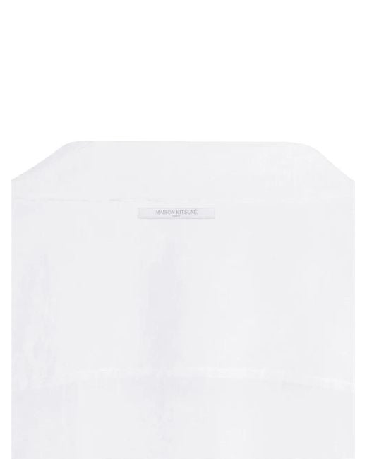 Maison Kitsuné White Resort Shirt for men