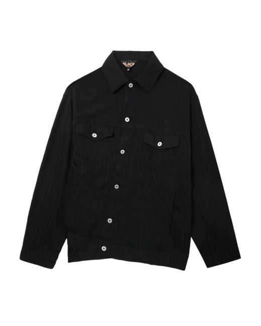 COMME DES GARÇON BLACK Black Buttoned Pocket Overshirt for men