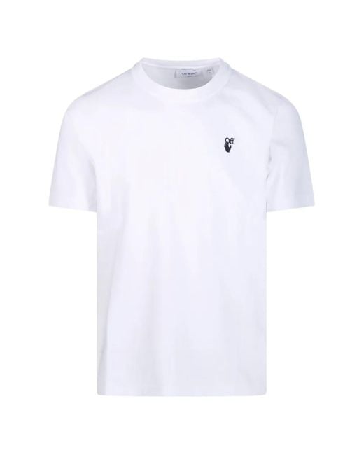 Off-White c/o Virgil Abloh White Logo-Detail T-Shirt for men