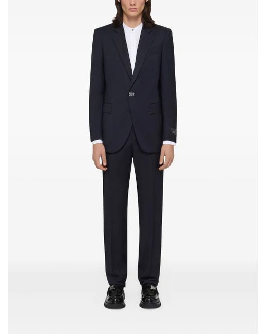 Givenchy Blue Virgin Wool Trousers for men