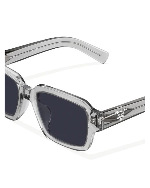 メンズ Prada スクエアフレーム サングラス Blue