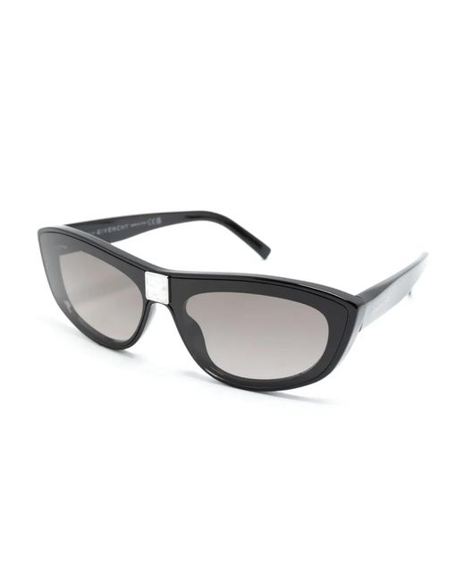 Givenchy Black Logo-Plaque Cat-Eye Sunglasses