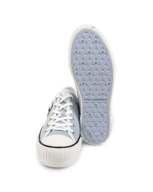 Karl Lagerfeld White Kampus Max Nft Ikonik-Patch Platform Sneakers