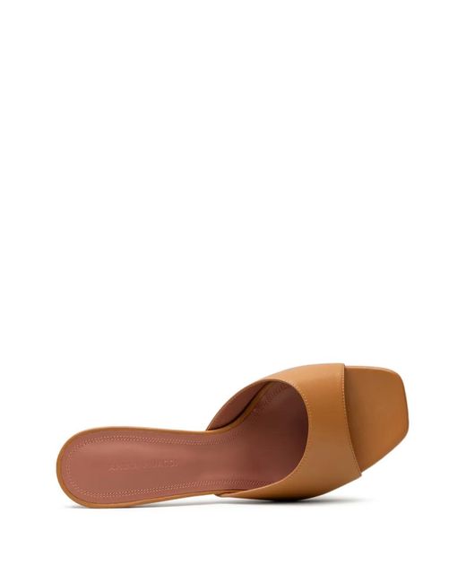 AMINA MUADDI Natural Lupita Leather Mules