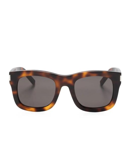 Saint Laurent Gray Eckige Sl 650 Monceau Sonnenbrille