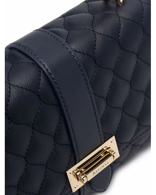 Aspinal Blue Lottie Crossbody Bag