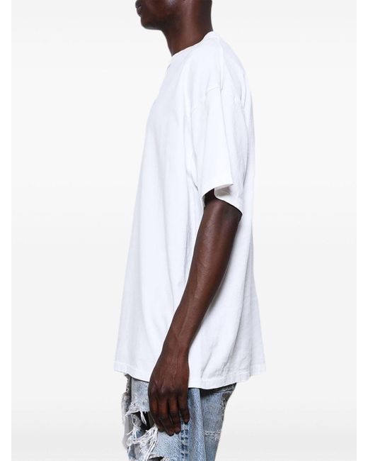 Camiseta con logo estampado SAINT Mxxxxxx de hombre de color White