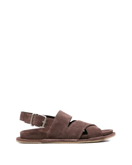 Vic Matié Brown Sandales Sense À Brides À Boucle