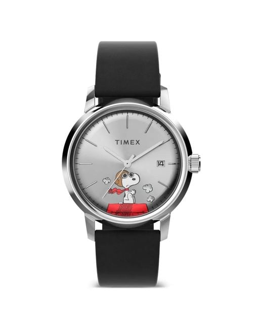 Timex Gray X Peanuts Snoopy Flying Ace 40Mm Watch for men