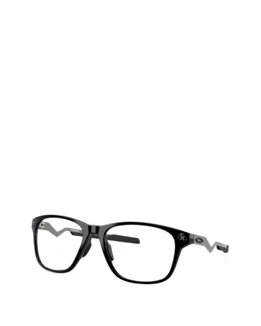 Oakley Black Cerebral Rectangle-Frame Glasses for men