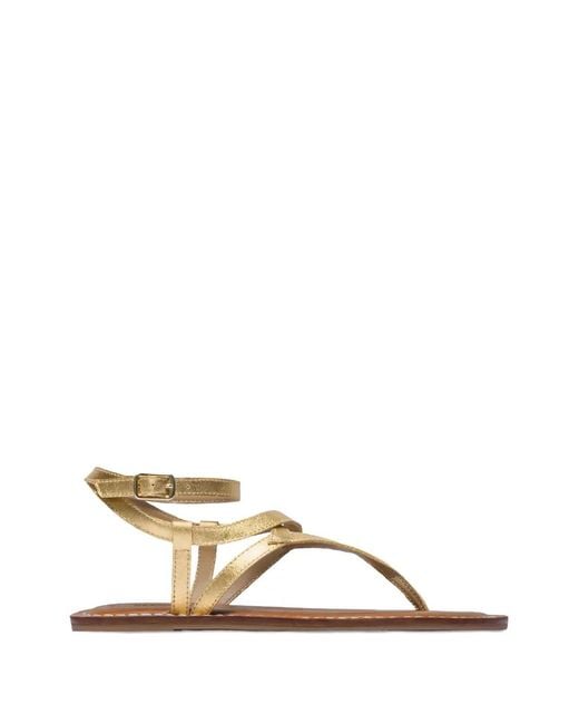 Bernardo Natural Mallorie Strappy Ankle-Buckle Sandals