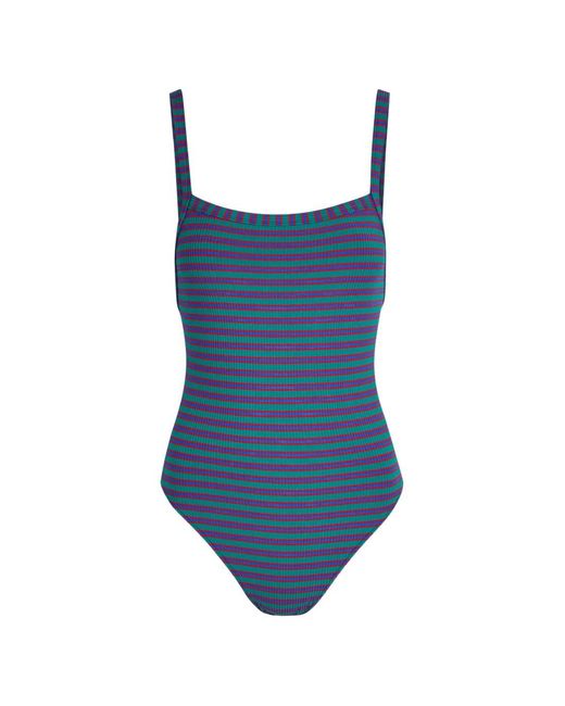 Lido Blue Trentanove Striped Swimsuit