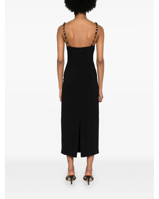 16Arlington Black Solaria Midi Dress