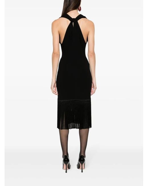 Ferragamo Black Sleeveless Midi Dress