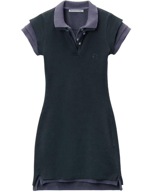Alexander Wang Blue Layered Mini Dress