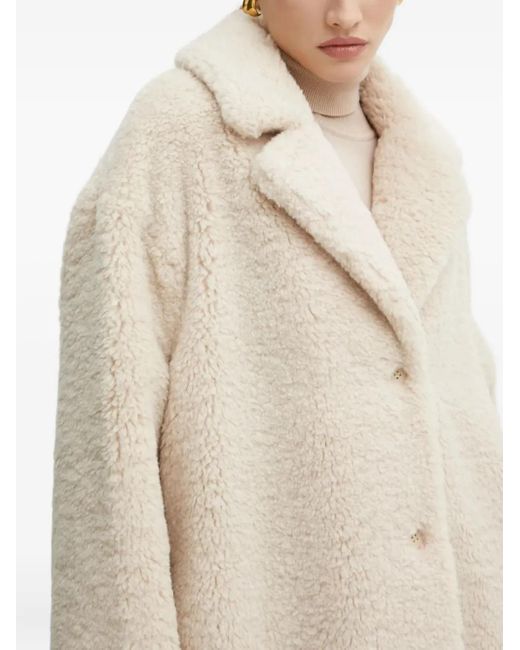 Guess Natural Buttoned Collared Coat