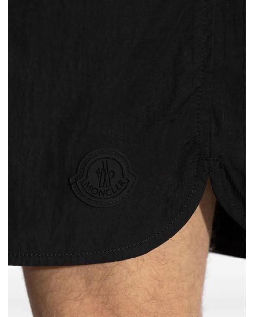 Bermudas con acabado fruncido Moncler de hombre de color Black