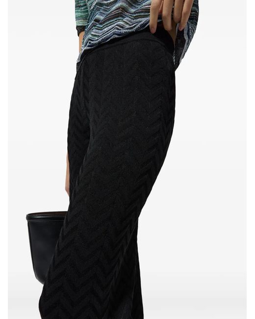 Missoni Black Chevron Trousers
