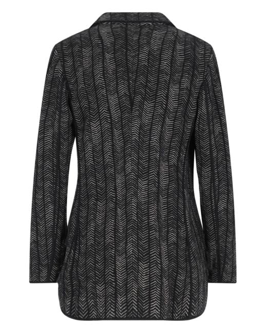 Giorgio Armani Black Double-Breasted Blazer
