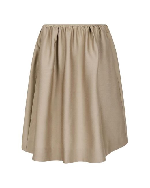 JNBY Natural Shirred A-Line Midi Skirt
