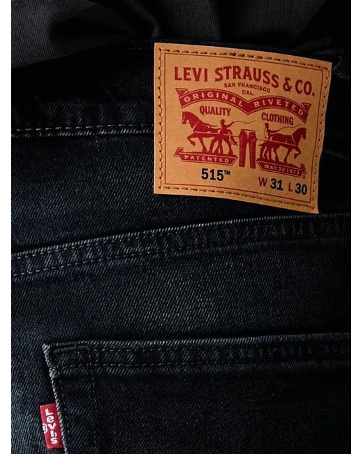 Levi's Black 515 Logo-Patch Jeans for men