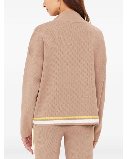 The Upside Natural Veneto Carter Half-Zip Sweater
