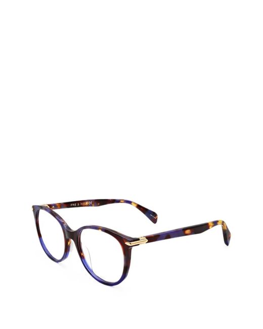 Rag & Bone White Round-Frame Glasses