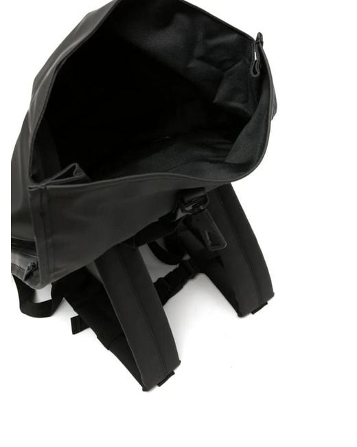 Rains Black Rolltop Backpack