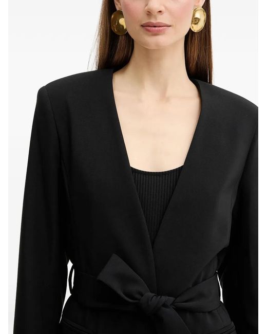 Fracomina Black Belted Blazer