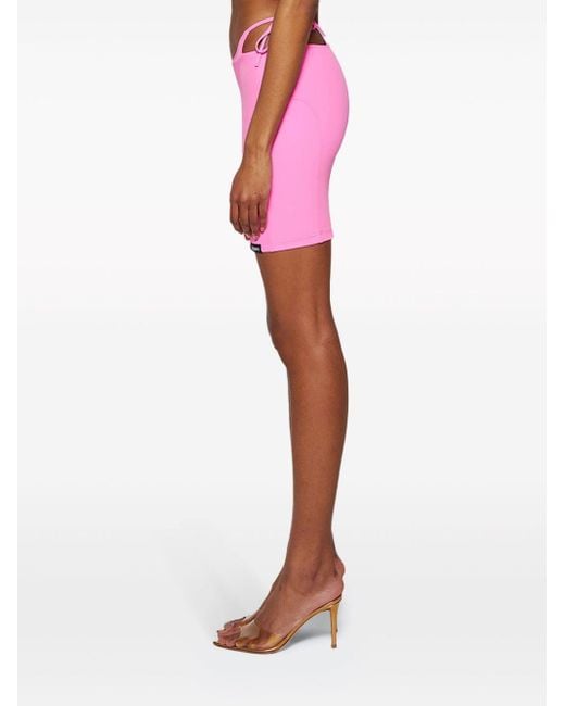 Falda de bikini deconstruida Vetements de color Pink