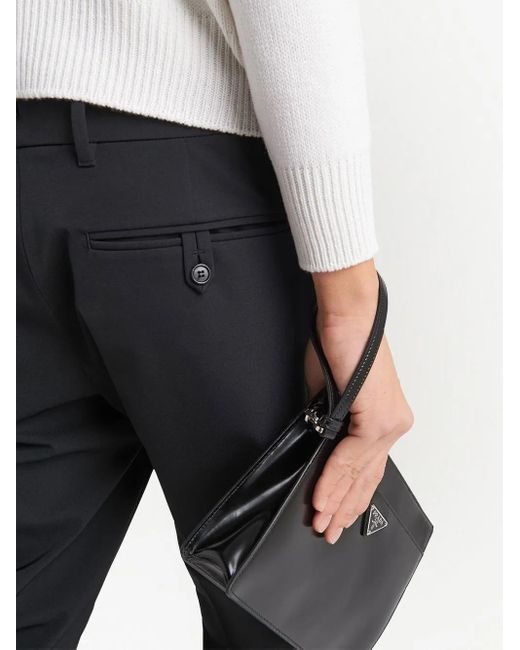 Prada Blue Tailored Slim-Fit Trousers for men