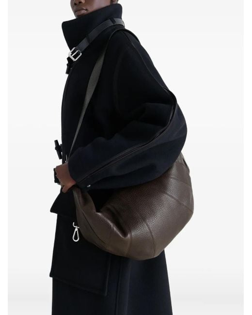 Lemaire Gray Large Croissant Shoulder Bag