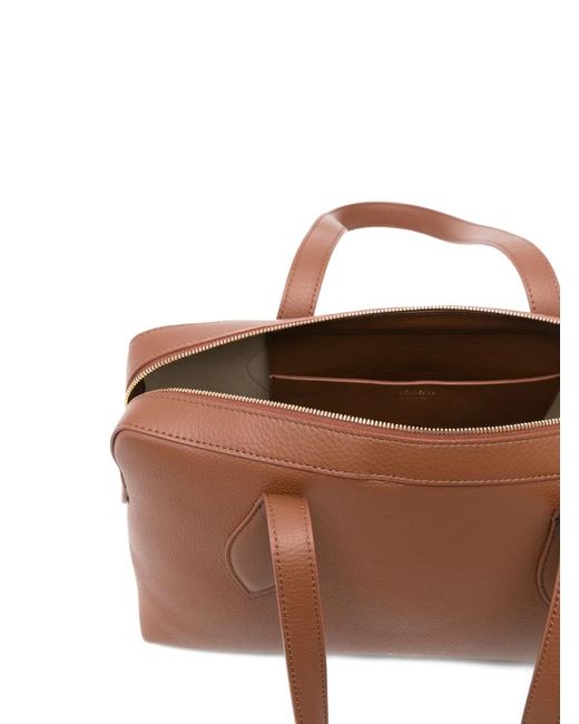 Joseph Brown Leather Shoulder Bag