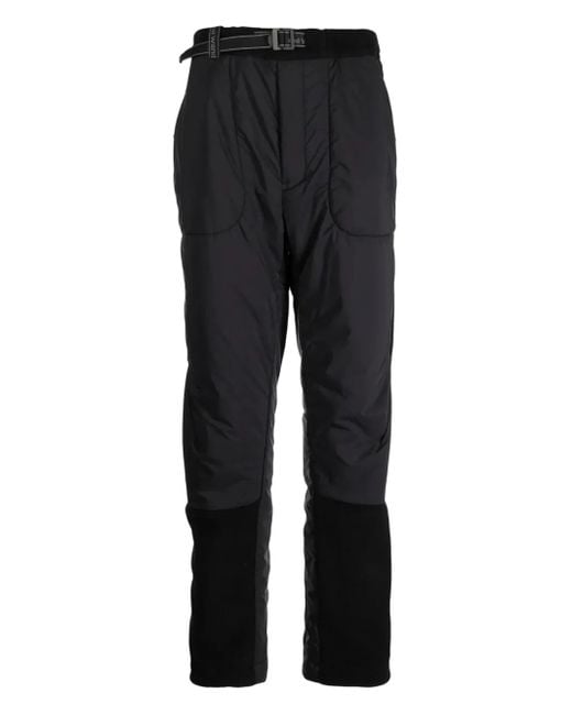 And Wander Black Belted Trousers for men