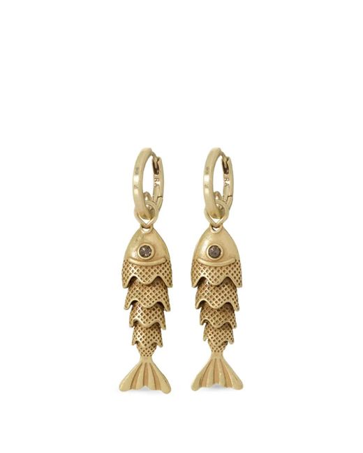 Roxanne Assoulin Metallic Fish-Pendant Drop Earrings