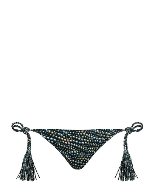Vilebrequin Black Pearl-Embellished Bikini Bottoms