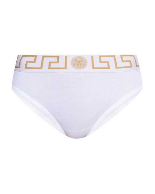 Versace White Cotton Jersey Briefs