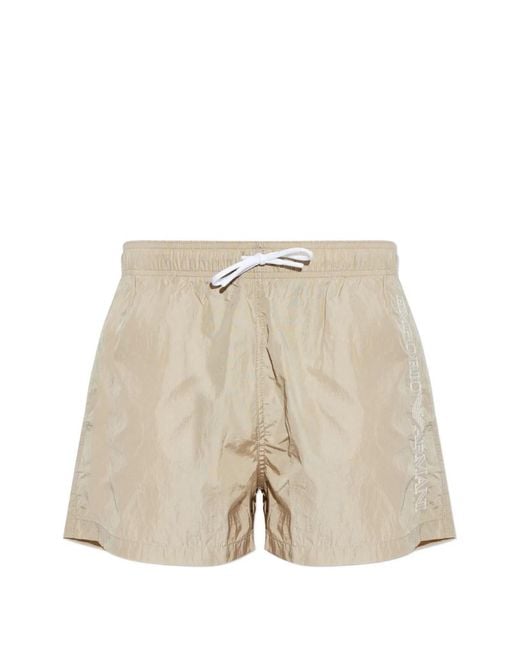Emporio Armani Natural Logo Swim Shorts for men