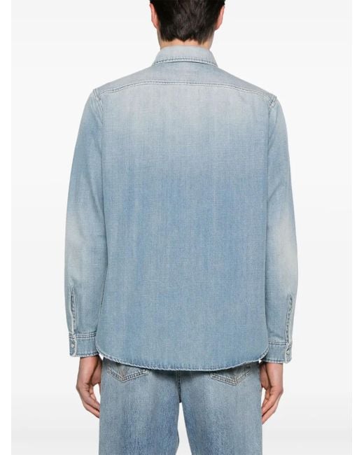 メンズ Saint Laurent デニムシャツ Blue