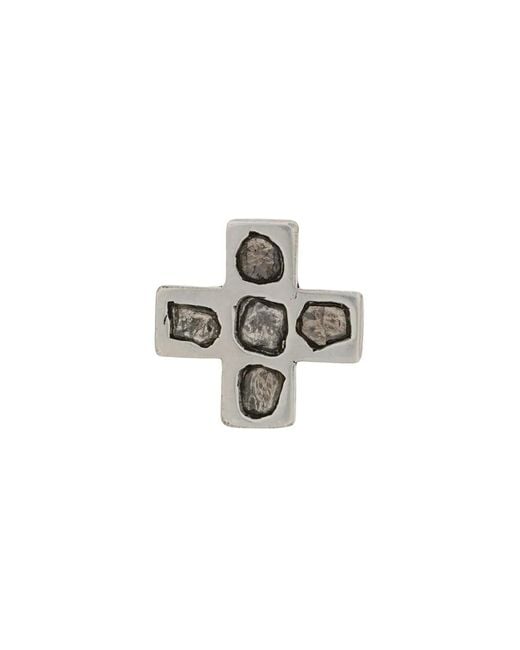 Parts Of 4 Metallic Plus Mega Pavé 12Mm Earring