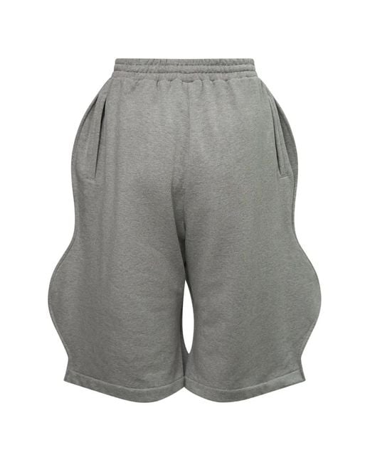 Pushbutton Gray Wavy Shorts