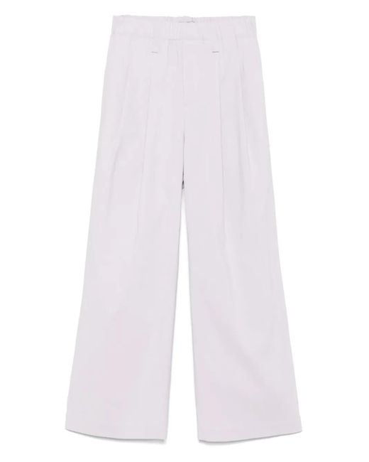 Issey Miyake White Hose Mit Weitem Bein