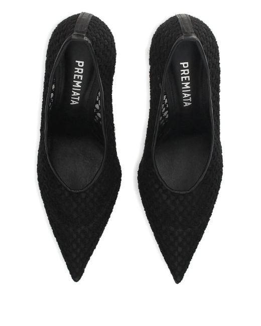 Premiata Black Mesh Pumps