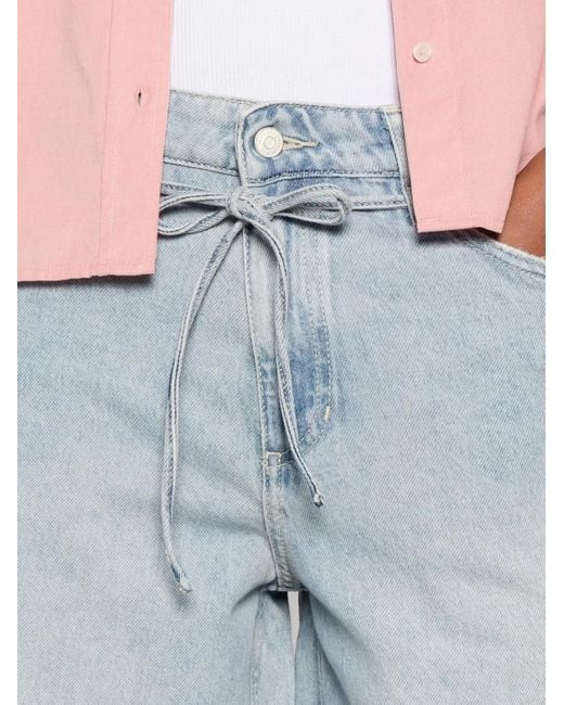 Marc O' Polo Blue Jonnda Tie-Fastening Denim Shorts