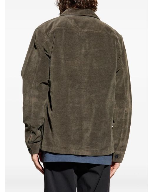 AllSaints Green Hawker Pocket Shirt for men