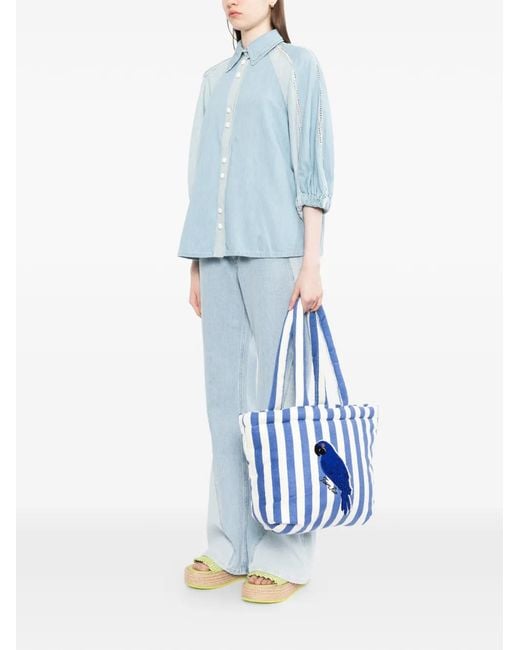 Farm Rio Parrot Tote Bag